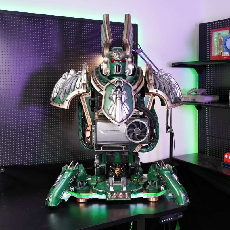 Rtx 4090 24Gb Graphics Card - 9800X3D 5090 split water-cooled computer desktop