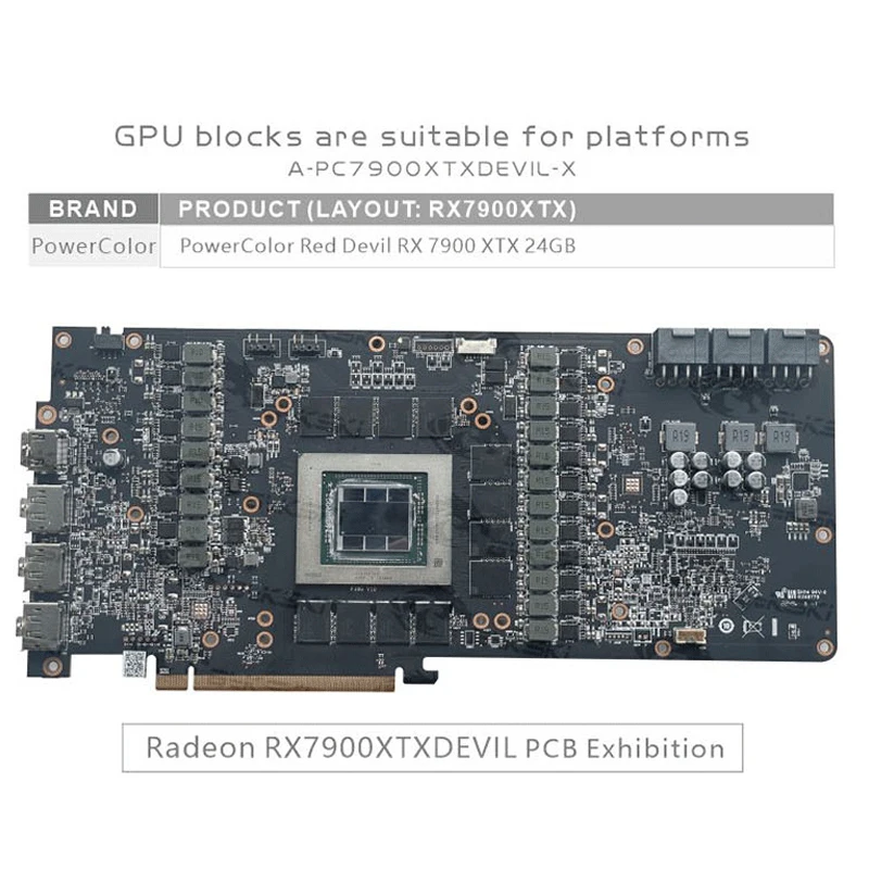 Bykski A-PC7900XTXDEVIL-X GPU  - đánh giá và giá Rx 7900 Xtx 24Gb Video Card