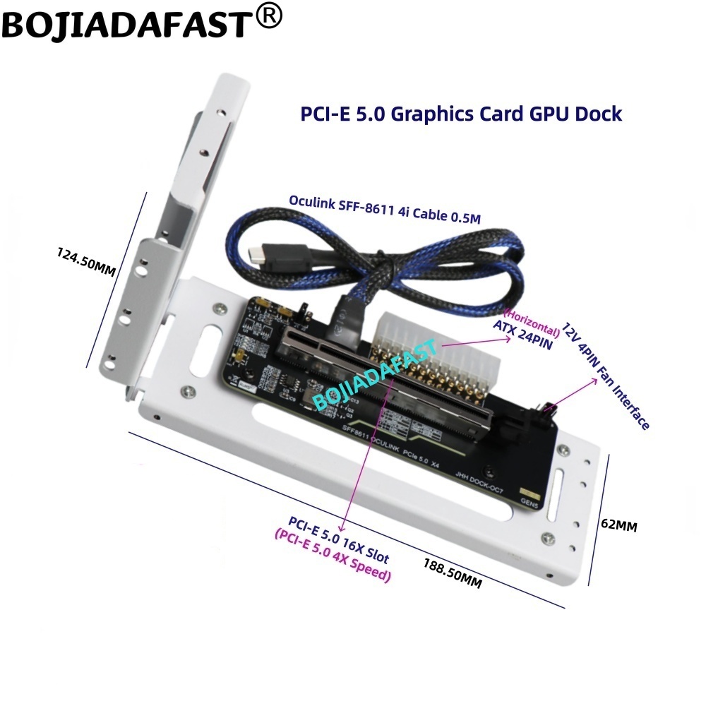 PCI-E 5.0 X4 OCuLink External  - đánh giá và giá Oculink Egpu Dock Graphics Card