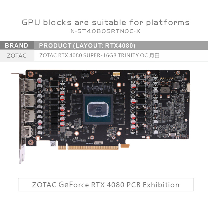 Bykski N-ST4080SRTNOC-X GPU Bl - đánh giá và giá Rtx 4080 Super 16Gb