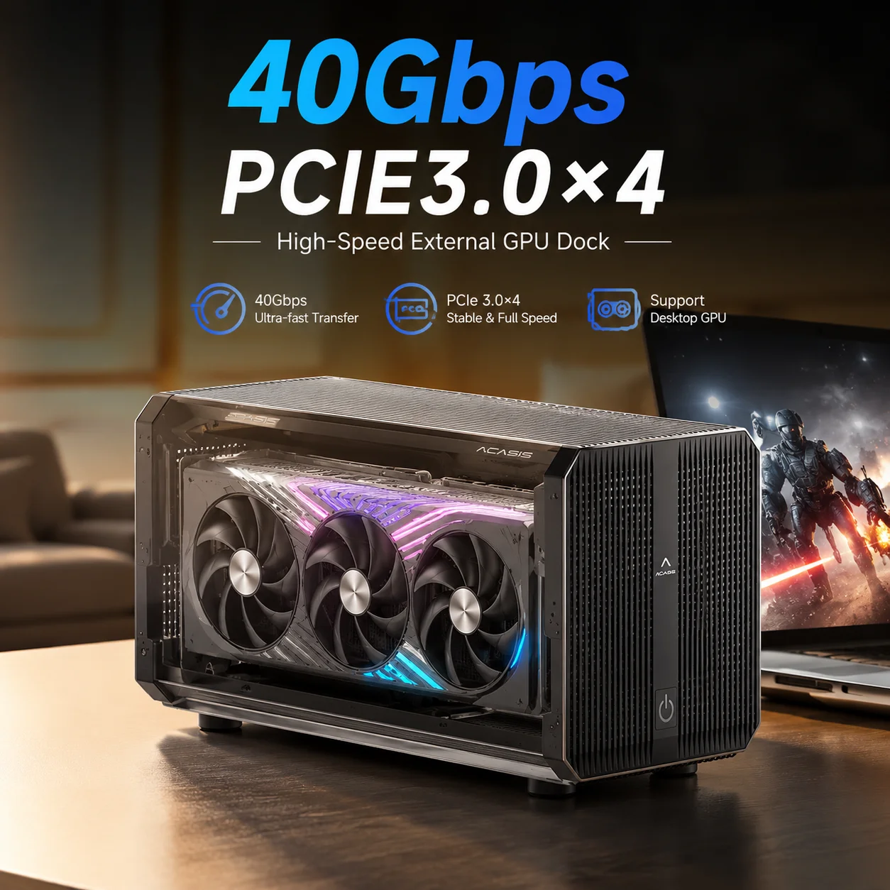 Acasis 40Gbps eGPU Enclosure w - đánh giá và giá Thunderbolt 4 External Gpu Enclosure