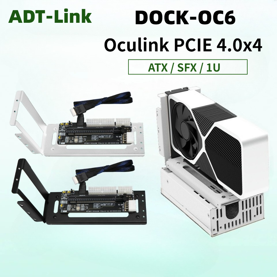 White Black EGPU Oculink GPU D - đánh giá và giá Oculink Egpu Dock Graphics Card
